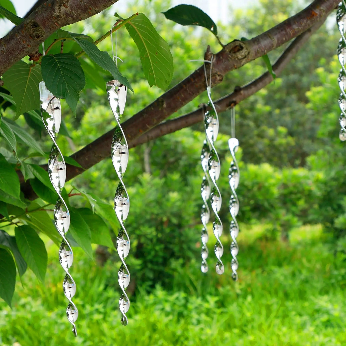 Bird Scare Spinning Rods BirdGuard Reflect 12-Piece Set | 30 cm | Reflective Garden Decoration | Drives Away Birds & Protects Fruit, Vegetables & Beds