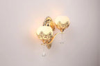 LuxeGlow - Gold LED Wall Lamp for Mood Lighting