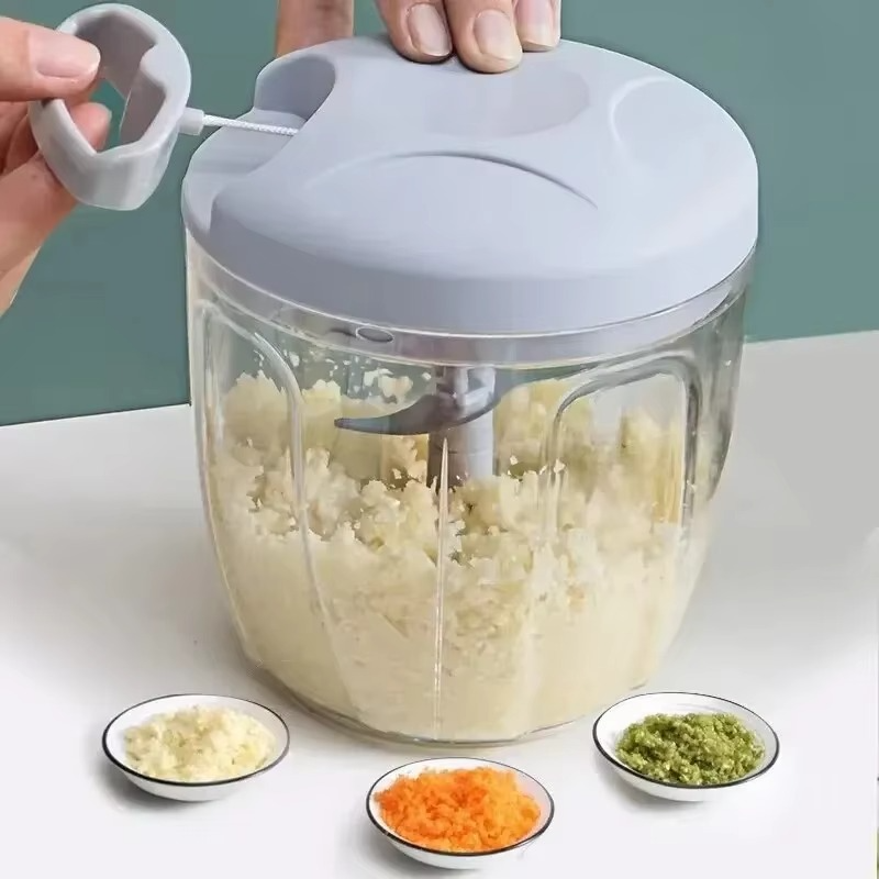 Home Kitchen Manual Grinder - Multifunctional Garlic, Ginger, Meat & Vegetable Mincer