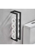 Slim Black Bathroom Shelf