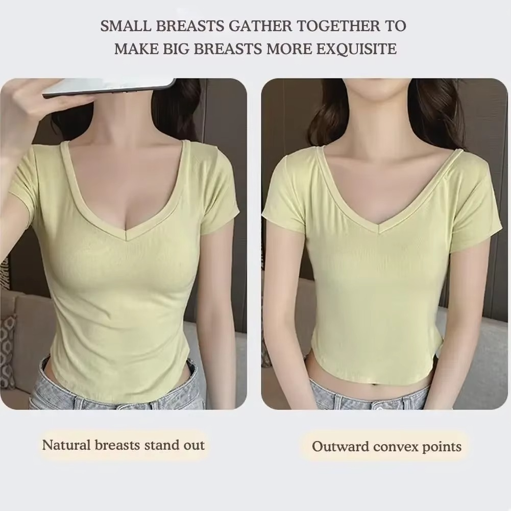 Reusable Strapless Silicone Bra with Push-Up Support