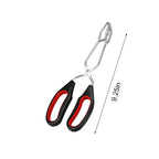 Gripflame Grill Tongs with Scissor Grip | 9/11/12 Inch | Heat Resistant & Non-Slip | BBQ Tongs for Meat, Bread & Vegetables | Ideal for Grill, Kitchen & Outdoor