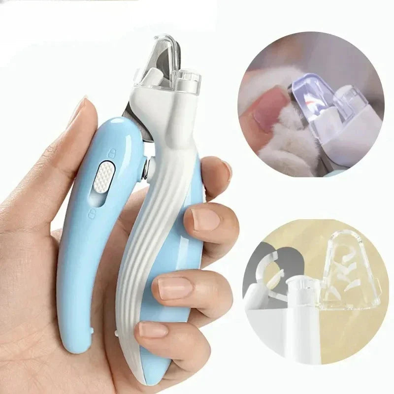 Claw cutter with LED light & safety lock