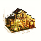 Minvella | DIY Miniature Wooden House | 3D Building Kit for Self-Assembly | Creative Craft Kit for Teens & Adults | Perfect Gift Idea