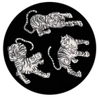Plush Round Leopard Pattern Area Rug – Soft Thickened Floor Mat for Bedroom or Living Room