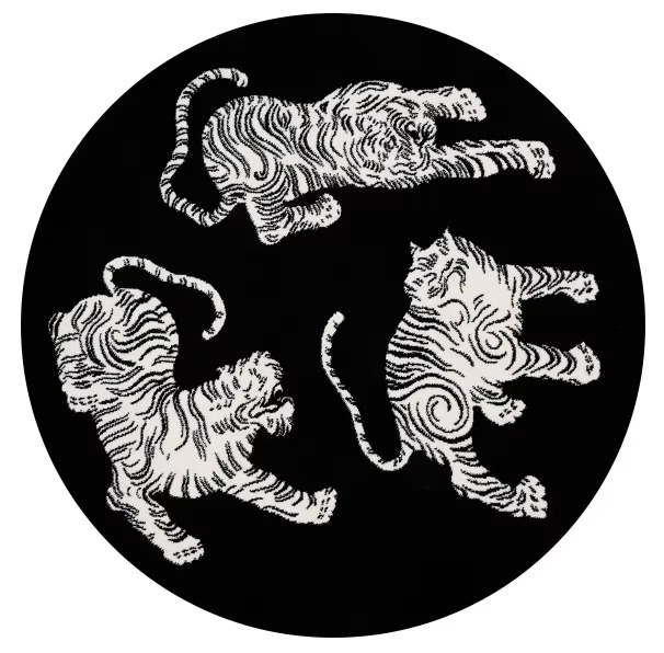 Plush Round Leopard Pattern Area Rug – Soft Thickened Floor Mat for Bedroom or Living Room
