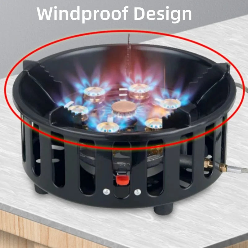 FlammaTrek | Compact Outdoor Gas Cooker | Durable Stainless Steel Construction | Foldable