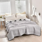 Summer Lightweight Quilt Solid Color All Season Comforter for Double Bed