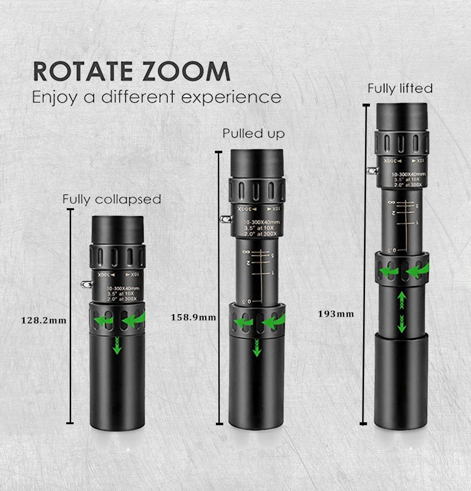 10-300X Zoom Telescope for Mobile Phone