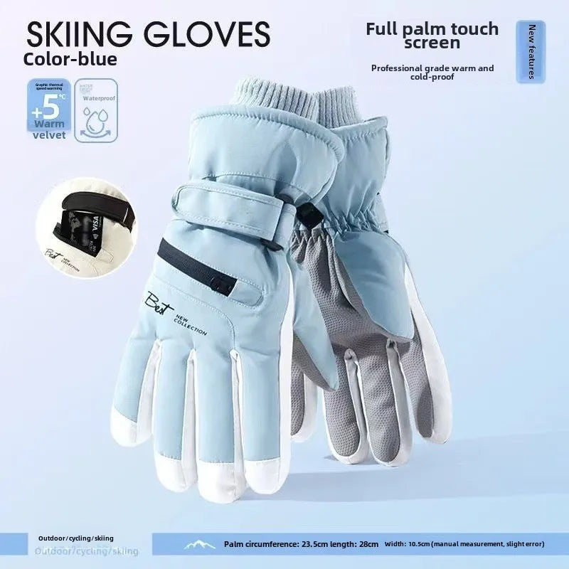 GlacioShield Pro Gloves | Waterproof Winter Gloves | Touchscreen & Non-Slip | Warm Fleece Lining for Skiing, Cycling & Outdoor