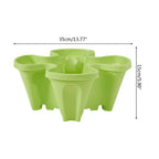 Space-saving stackable plant pots – Vertical planting system with wheels