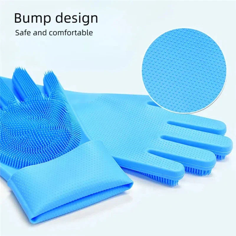 FELISPA SoftTouch Silicone Bath Glove for Cats | Soft Coat Care & Massage | Shampoo Brush for Pets | 35×16 cm