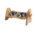 Elegant bamboo bowl for your dog's comfort