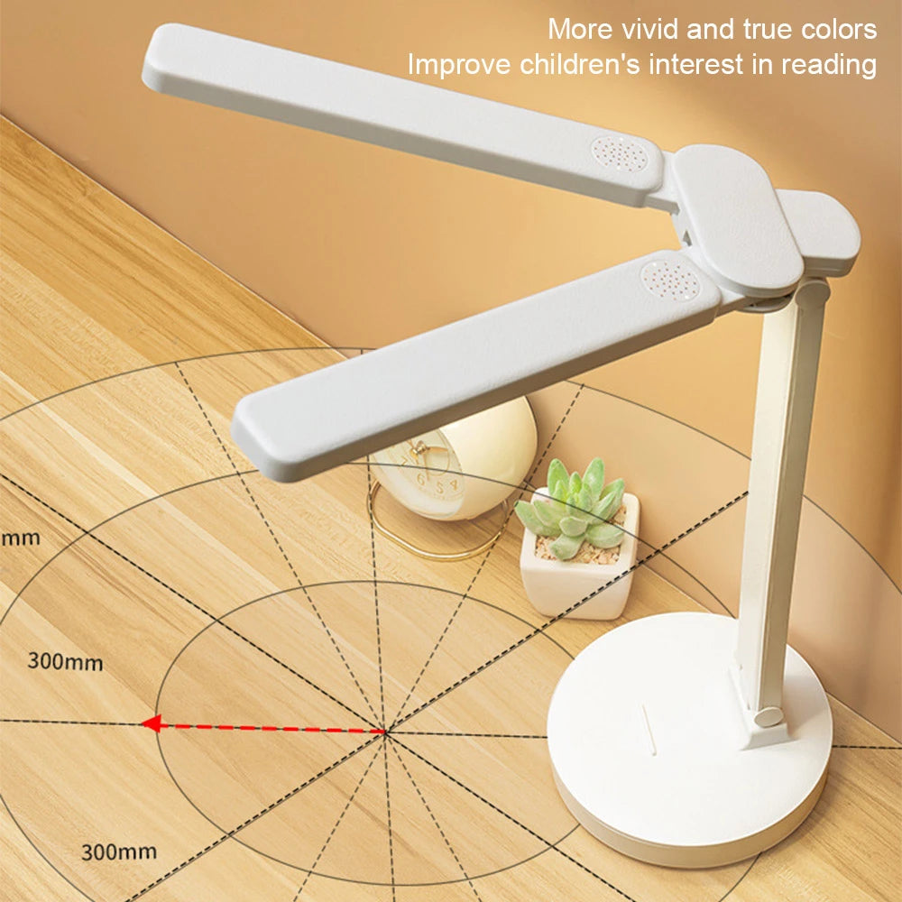 Adjustable Reading Lamp - Rechargeable Dimmable with Phone Table