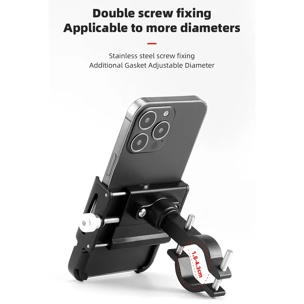 Bicycle Phone Holder RideGrip 360 Pro | 360° Rotatable | Aluminum Alloy | Shockproof & Secure | For Bicycle, Motorcycle & E-Scooter