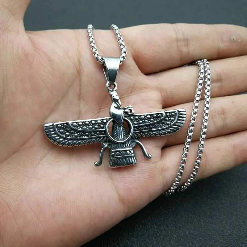 Zoroastrian Faravahar / Ahura Mazda Pendant Necklaces