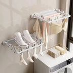 Wall-Mounted Folding Dryer AeroFold | Space-Saving Clothes Dryer & Towel Holder | Windproof & Load-Bearing | Foldable