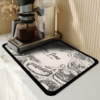 Draining Mat | Super absorbent, non-slip & unique design