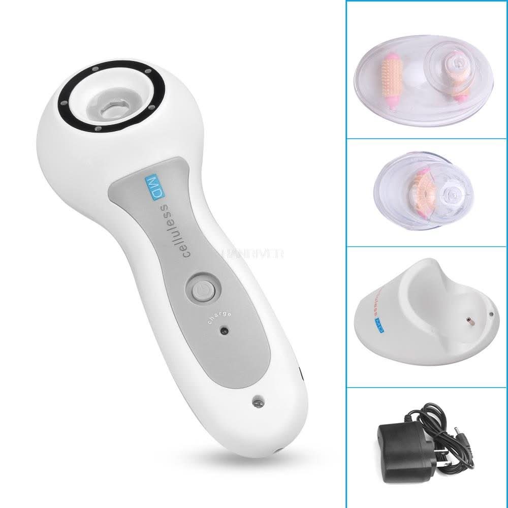 Vacuum massager against cellulite for visibly firmer skin