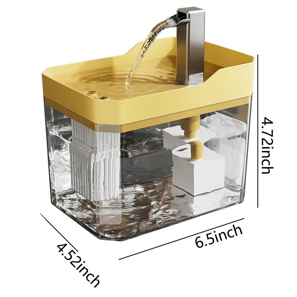 Automatic Cat Water Fountain with USB Pump and Multi-Stage Filtration