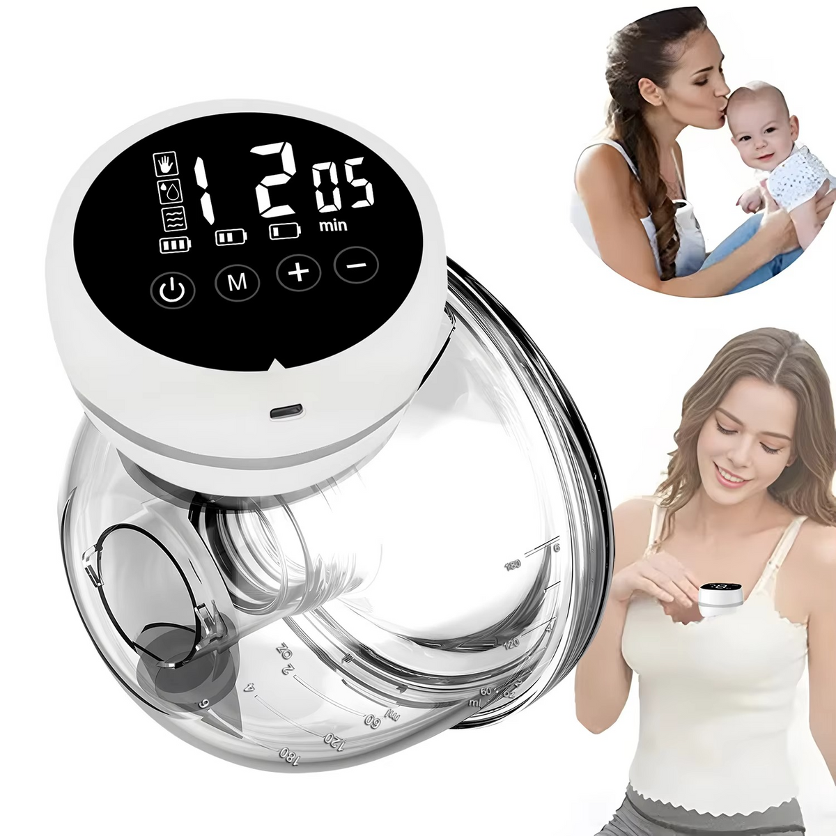 Effortless Dual Electric Hands-Free Breast Pump