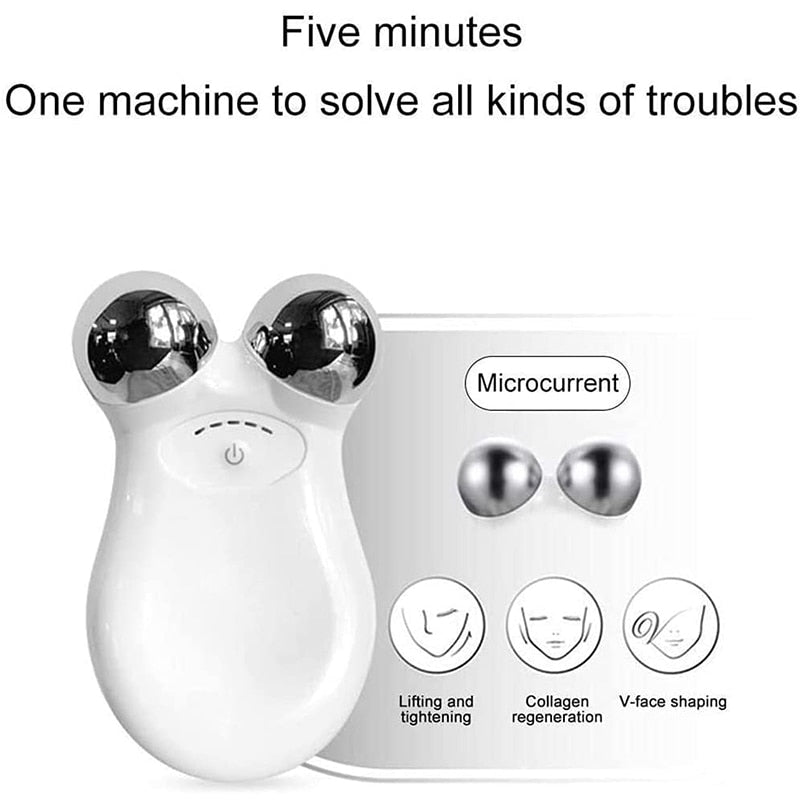 Electric microcurrent facial massage device