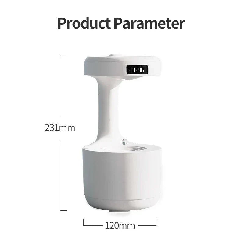 Anti-Gravity Water Droplet Air Humidifier Night Lamp