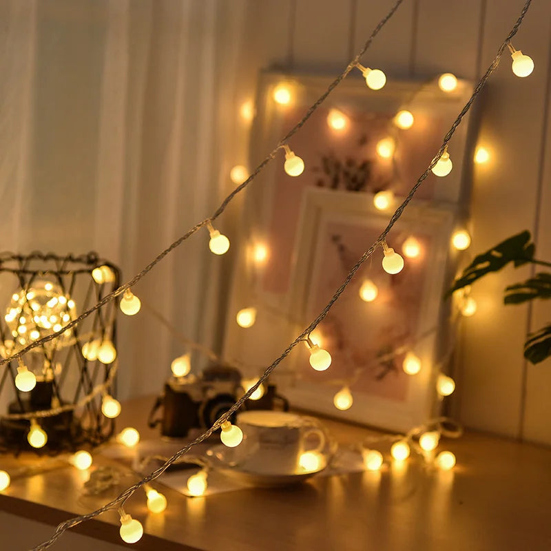Solar LED String Lights with Automatic On/Off and Weather-Resistant Outdoor Design