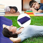 Napvoy Inflatable Travel Pillow | Foldable & Lightweight | 47×30 cm Comfort | For Camping & Air Travel