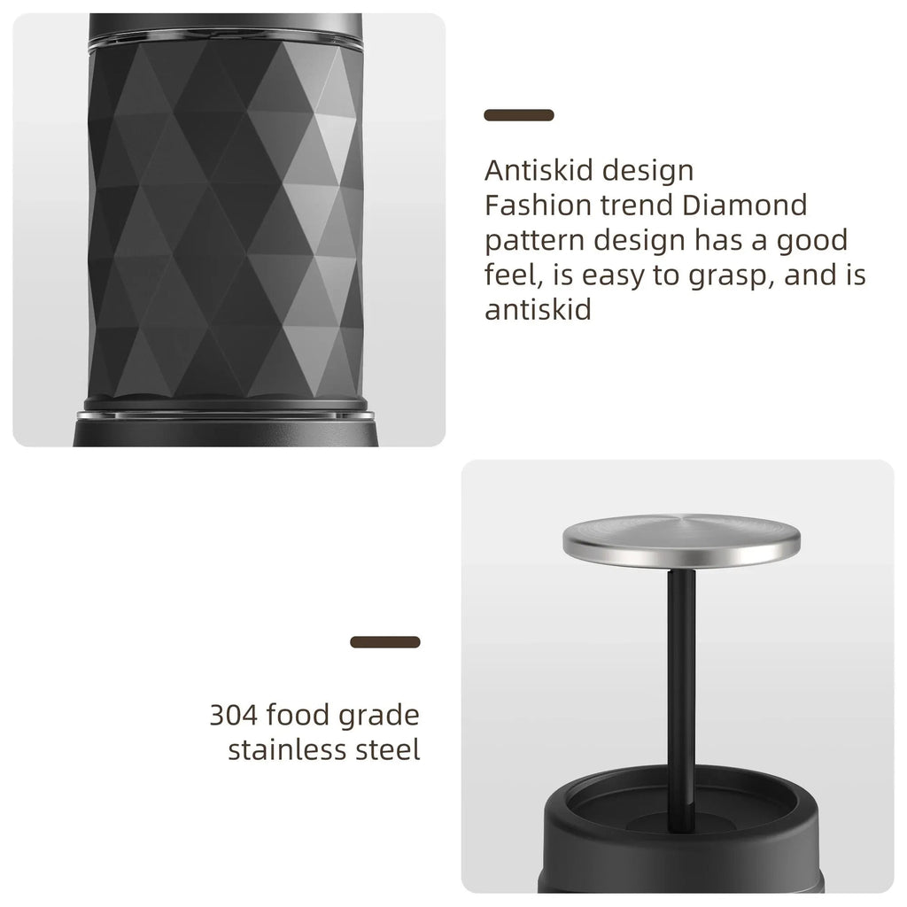 Portable Coffee Machine Espresso Machine Hand Press Capsule Ground Coffee Brewer Portable for Travel and Picnic, BioloMix