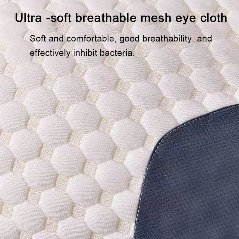 Orthopedic neck pillow with reverse traction for a patient, 48 x 74 cm