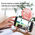 Breziona Mini-Fan | 360° Rotatable | USB & Battery | 3 Levels | Ultra-Compact