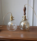 NostalgiaLuxe - Elegant vintage glass lamp - Sophisticated ambiance guaranteed