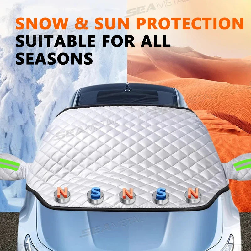 FrostGuard Pro | 5-Layer Windshield Cover | Magnetic & Windproof | Complete Ice Protection