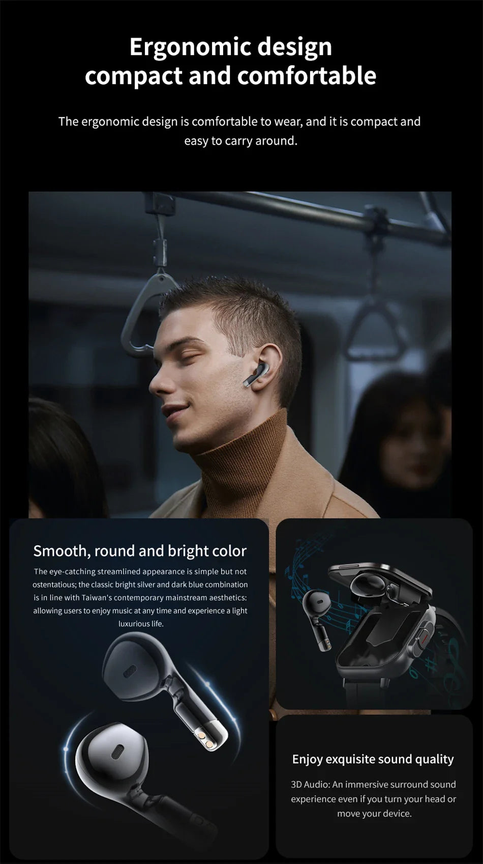 2 in 1 Smartwatch With Earbuds