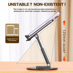 No Slip Rotating Foldable Metal Tablet Phone Stand