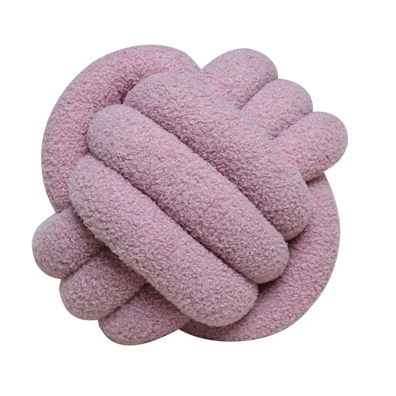 Boucle Rope Knot Ball Cushion