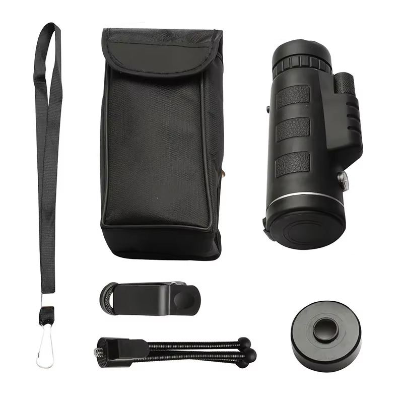 40x60 HD Monocular Telescope with Smartphone Holder and Tripod for Outdoor and Camping