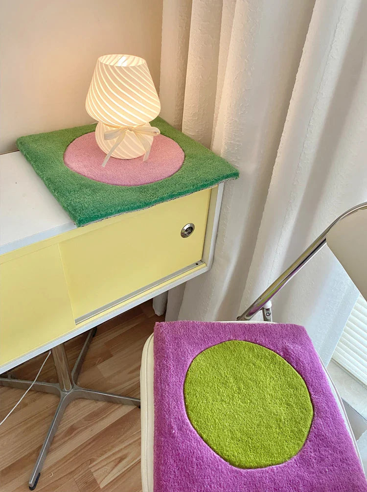 Dot in Square Block Rug