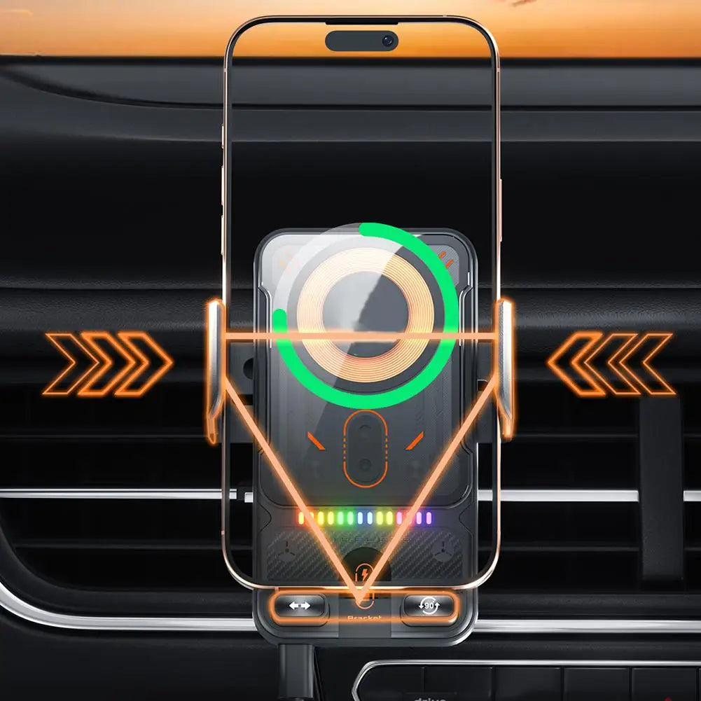 Smart Auto-Clamp Wireless Charger Car Phone Holder