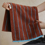 Retro Striped Pure Cotton Towels – Soft & Absorbent