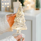 Christmas Time LED Frosted Glass Tree Lamp