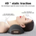 Rechargeable Heated Neck Massage Pillow with Cervical Support and Vibration