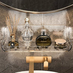 ClearGrip Acrylic Wall Shelf without Drilling – Transparent Bathroom Shelf for Cosmetics, Shampoo & More