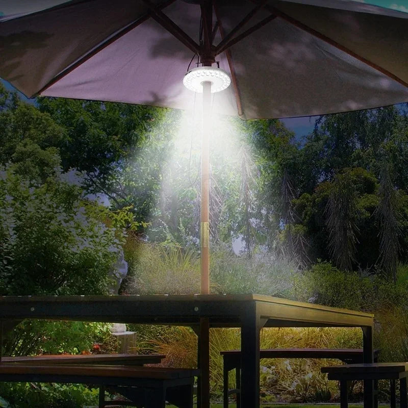 Solar LED Camping Lamp – Portable, Hanging Tent Light for Outdoor Activities