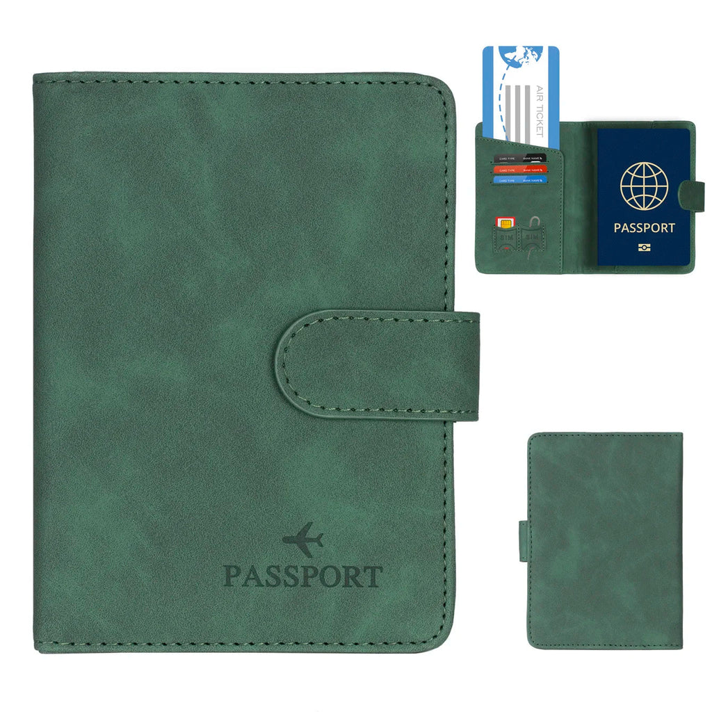 SafePort Passport Holder | RFID Protection | Elegant Leather Look | Compact for Men & Women
