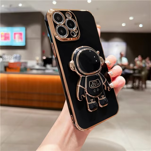 Astronaut Kickstand Soft Case for Various iPhone Models