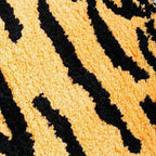 Cartoon Tiger Flocking Foot Mat