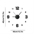 Creative frameless wall clock