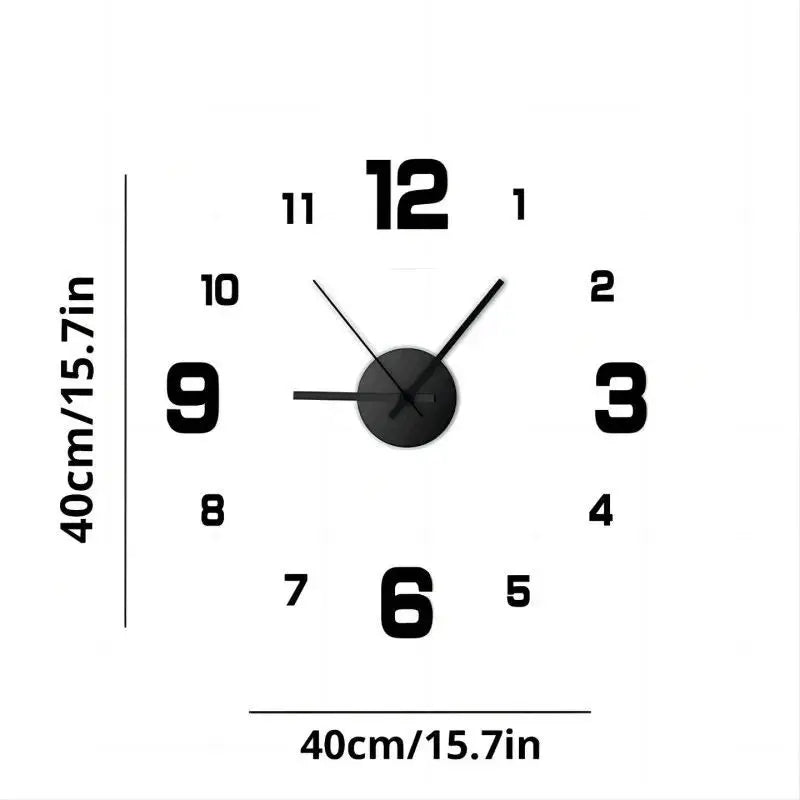 Creative frameless wall clock
